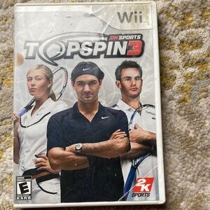 Top Spin 3 for Wii - Black and White